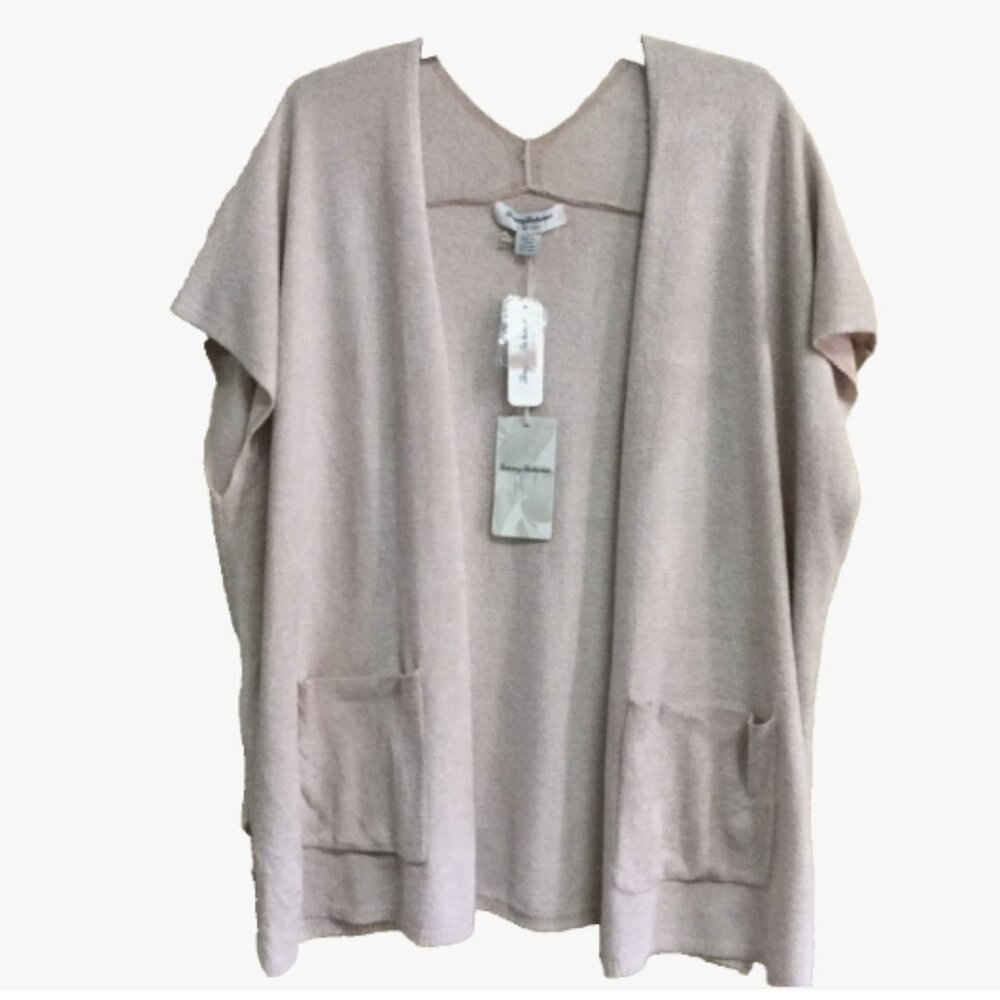 Tommy Bahama Women L - XL Island Soft Cardigan Sweater Open Front Beige NWT - Picture 10 of 10
